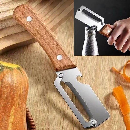 Wooden Handle Multi Functional Vegetable Peeler